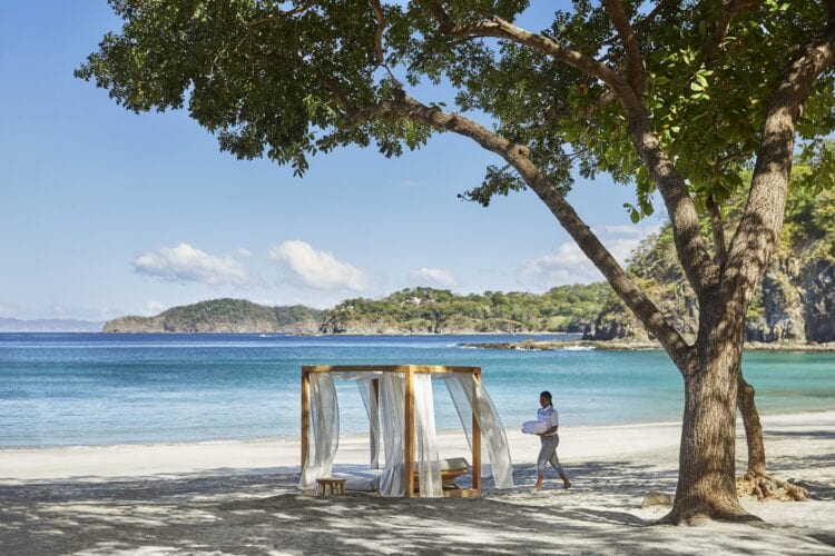 Beach at the Four Seasons Peninsula Papagayo in Costa Rica