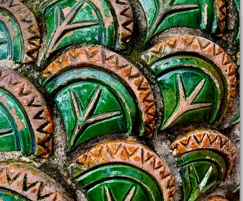 The Naga tile work leading up to Wat Phra That Doi Suthep